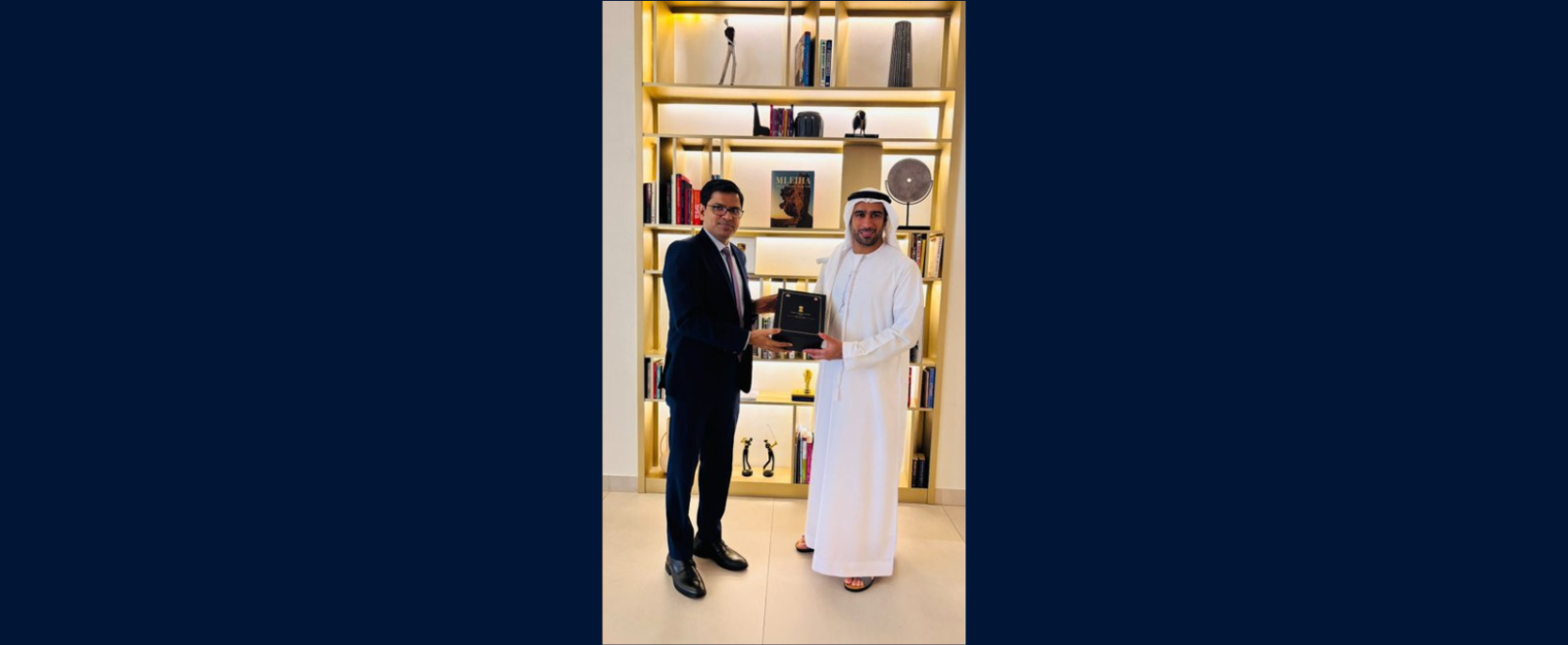 Consul General Dr. E. Vishnu Vardhan Reddy  @cgidubai  met H.E. Mohamed Juma Al Musharrkh, CEO, Invest in Sharjah (Sharjah FDI Office), Sharjah Investment & Development Authority  @_Shurooq .