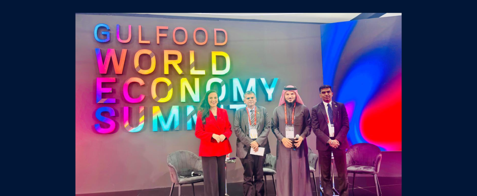 Consul General Shri Satish Kumar Sivan along with other dignitaries participated in the Fireside Chat on the sidelines of Gulfood 2026