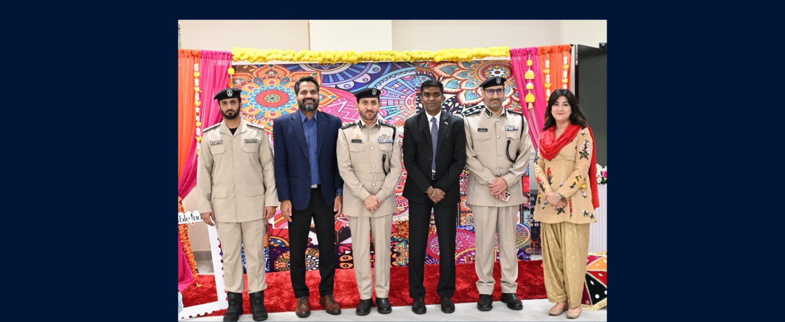 Consul General Shri Satish Kumar Sivan & Brig. Gen. Dr. Ali Ahmed Abu Al Zoud inaugurated the Experience Incredible India Exhibition at Sharjah Police Headquarter