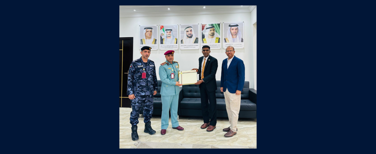 Consul General Shri Satish Kumar Sivan met Director General H.E. Colonel Diyab Ali Al-Harsh,Ras Al Khaimah Punitive & Correctional Institution. December 8, 2025