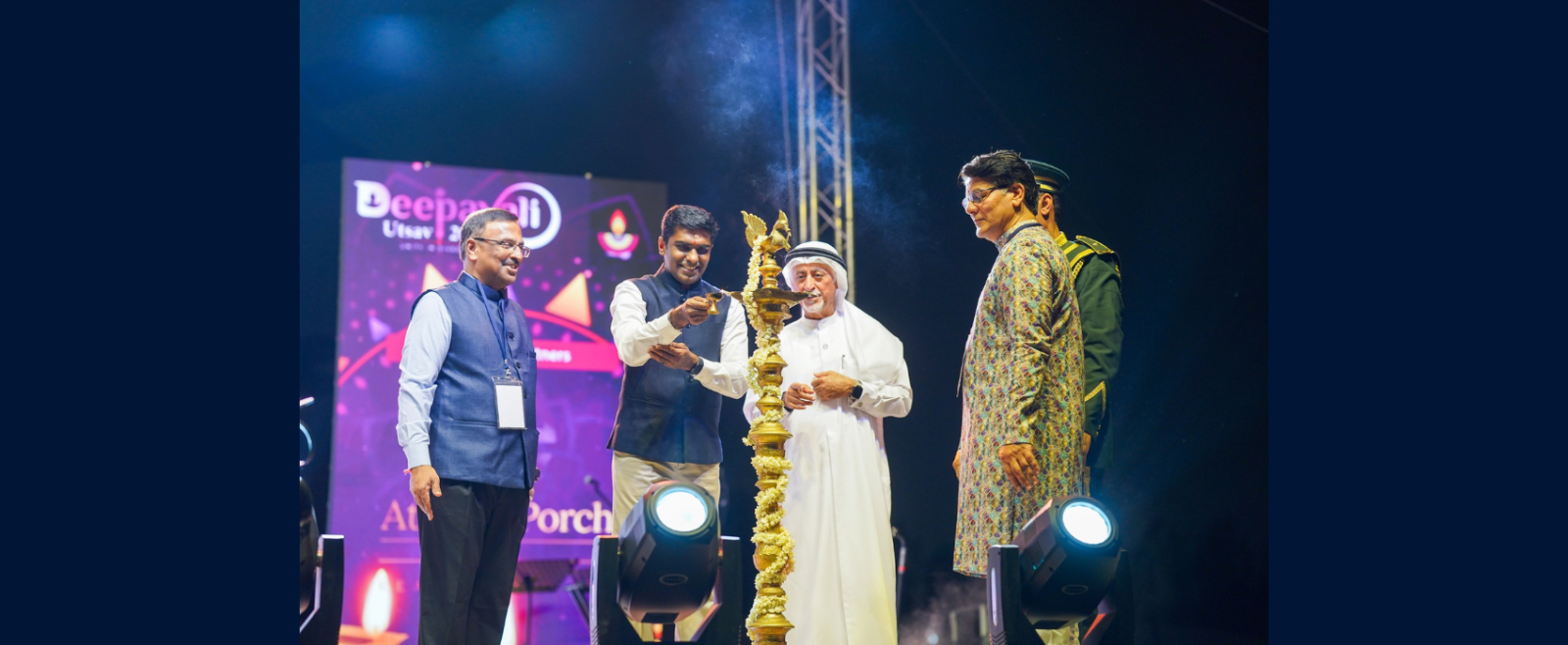 Consul General Shri Satish Kumar Sivan along with H.E. Dr. Eesa Bastaki inaugurated Deepavali Utsav 2025 at Etisalat Academy. October 12, 2025