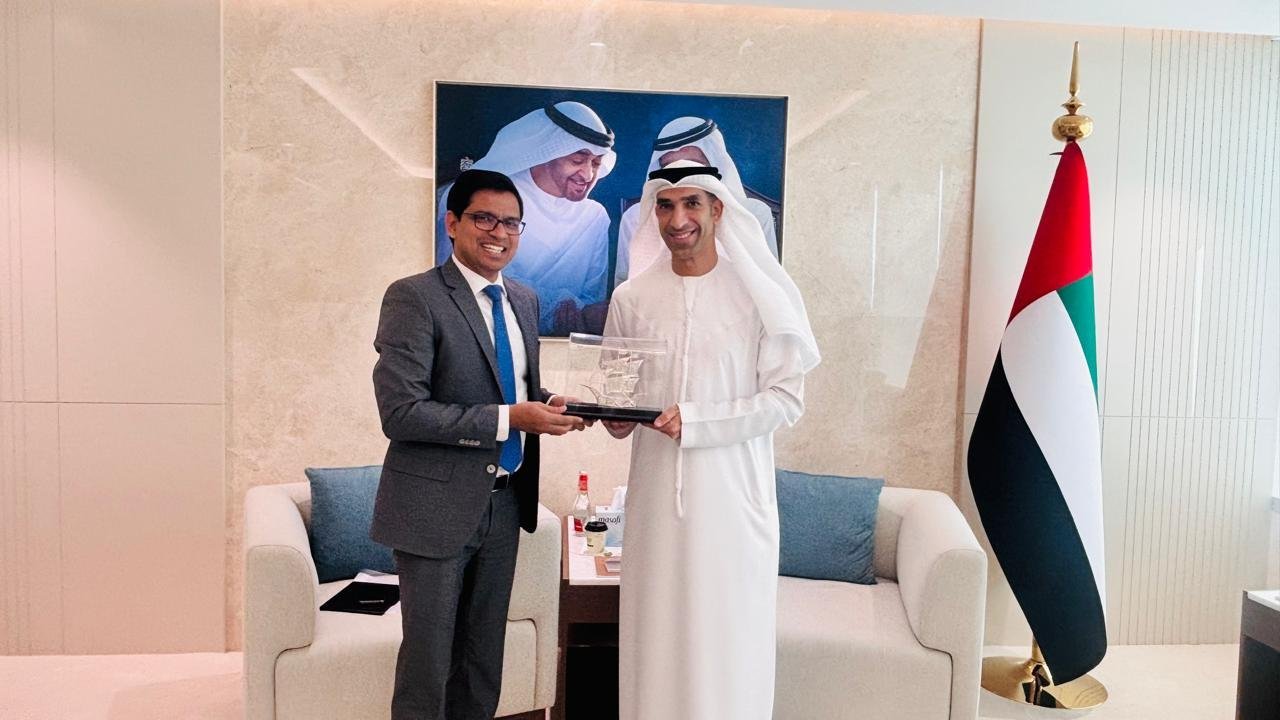 Consul General Dr. E. Vishnu Vardhan Reddy paid a courtesy call on H.E. Dr. Thani bin Ahmed Al Zeyoudi, UAE Minister of Foreign Trade.