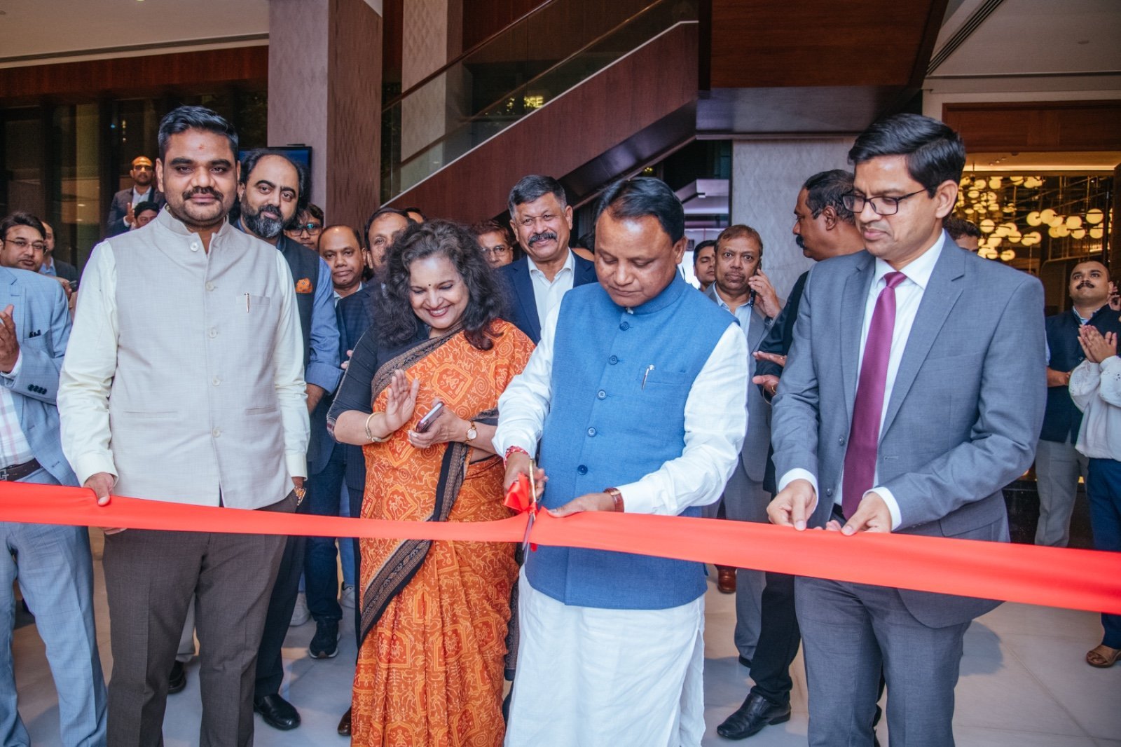 Hon’ble Chief Minister of Odisha, Shri Mohan Charan Majhi, inaugurating the ODOP Odisha exhibition in the presence of Consul General Dr. E. Vishnu Vardhan Reddy.