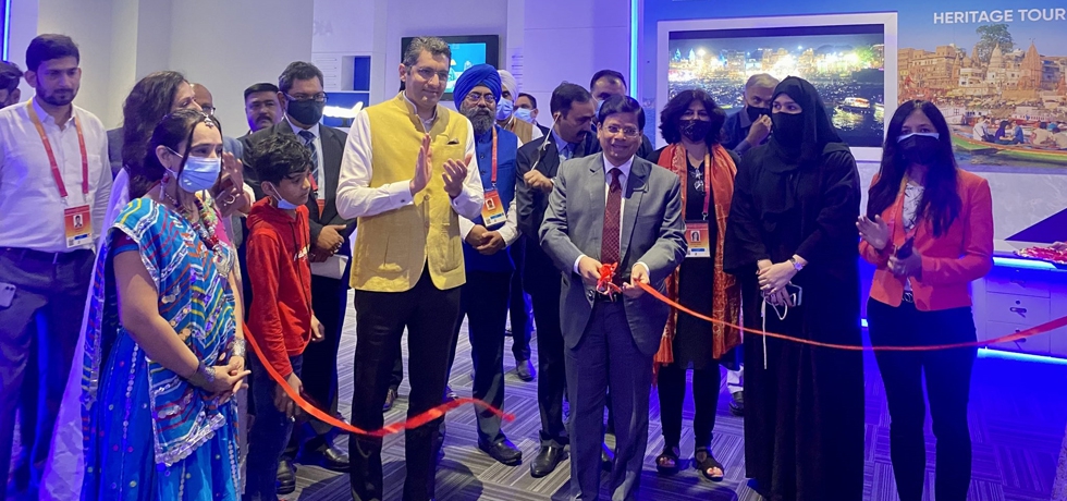 Mr. Rakesh Kumar Verma, Additional Secretary, Ministry of Tourism, Government of India along with Consul General Dr. Aman Puri inaugurated Tourism sector at India Pavilion. Jan 3, 2022 