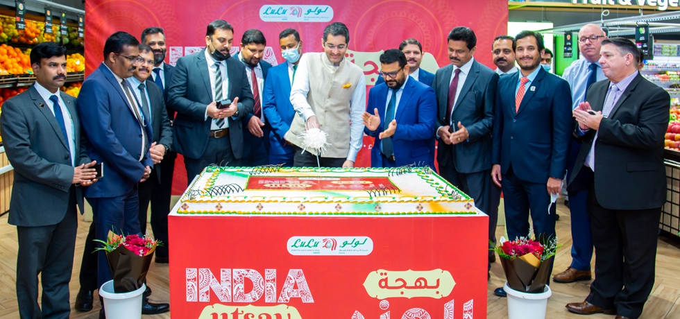CG Dr. Aman Puri inaugurated India Utsav at lulu hypermarket, Silicon Oasis Dubai. Jan 25, 2022