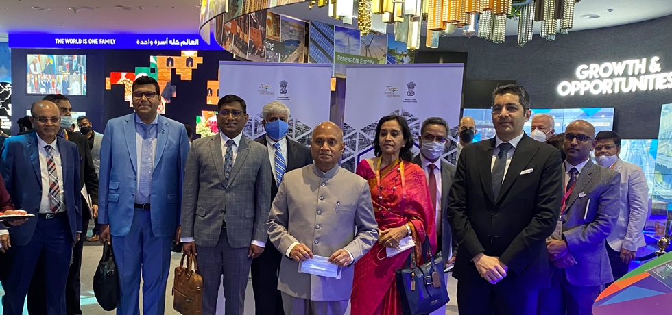 Hon’ble Minister of Steel, Shri Ram Chandra Prasad Singh inaugurated the Steel Floor along with CG Dr. Aman Puri at India Pavilion, Expo 2020 Dubai. March 11, 2022 
