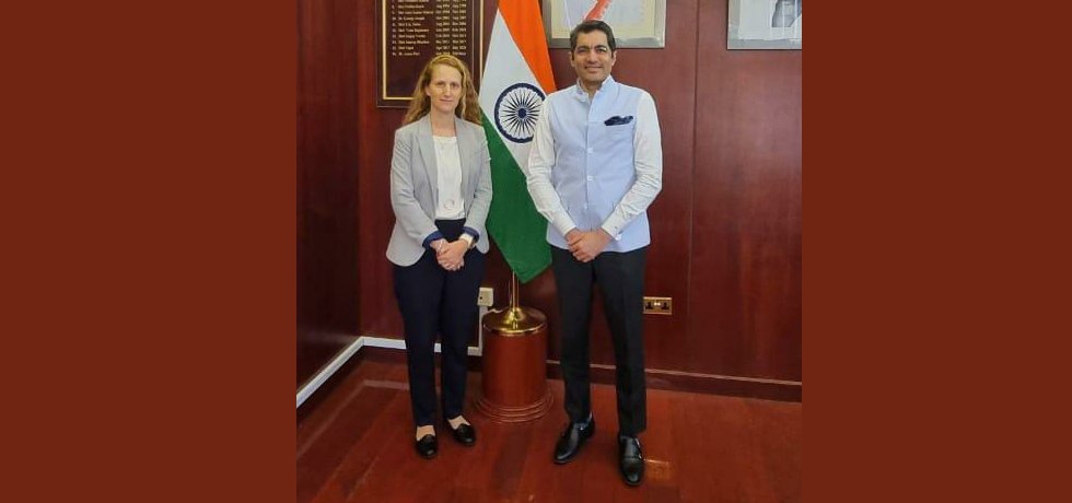 Consul General Dr. Aman Puri received H.E. Ms. Liron Zaslansky, Consul General of Israel to Dubai at the Consulate General of India, Dubai.Aug 25, 2022