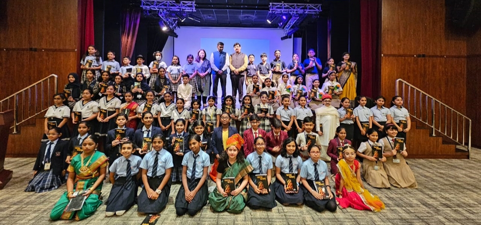 Students of 14 schools participated for the World Hindi Diwas competition organized by the Consulate Dubai in association with the ACT Universal on 16th January 2024.