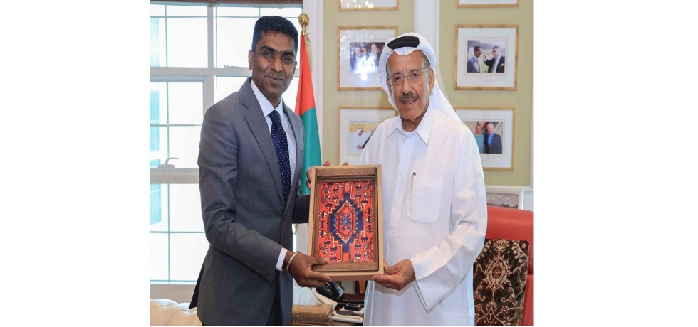 Consul General, Shri Satish Kumar Sivan met with Mr. Khalaf Ahmad Al Habtoor, founder and Chairman of the Al Habtoor Group. May 6, 2024